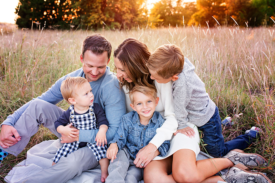 prosper family photographers taking real moment portraits during your mini session