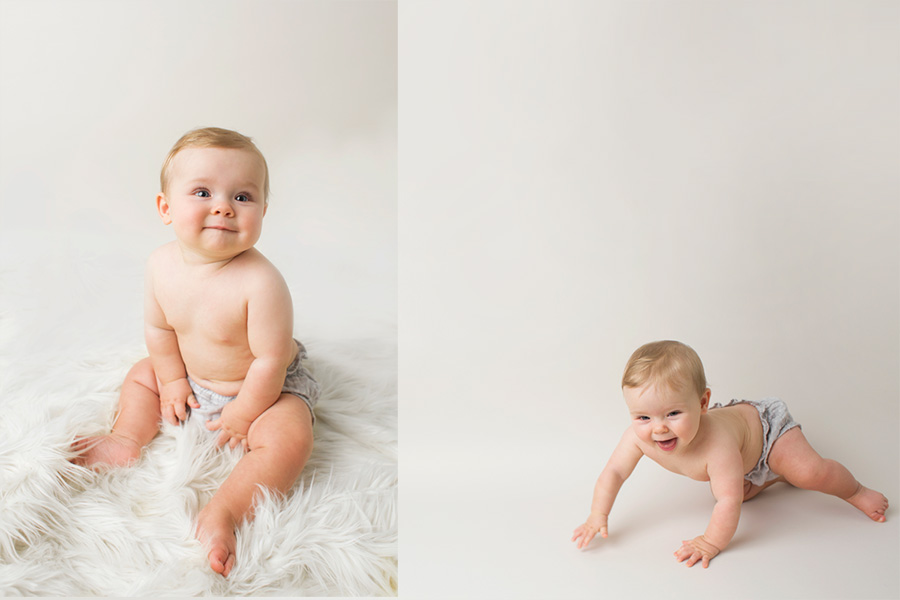 in studio milestone photographer capturing all of the details of your sitting child