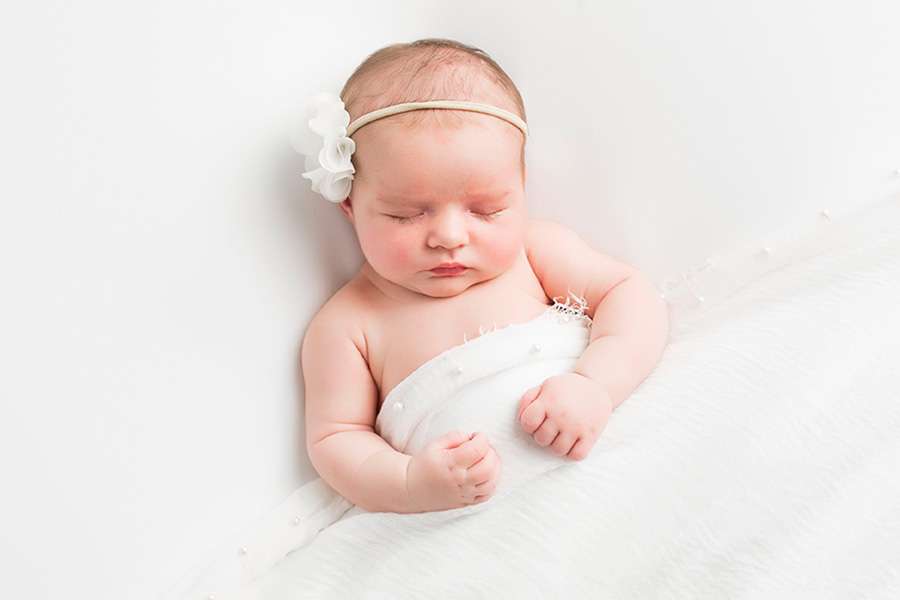 dallas light and airy newborn photos in studio