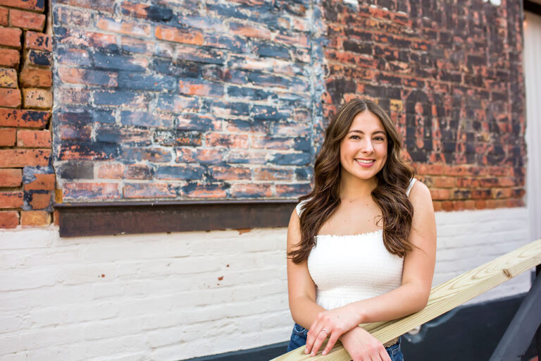 mckinney senior portraits getting natural smiles