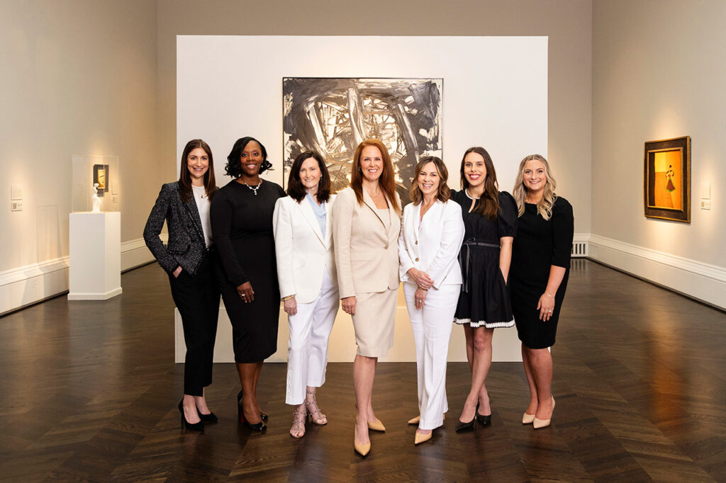 professional headshot dallas taking team and individual photos at Meadows Museum