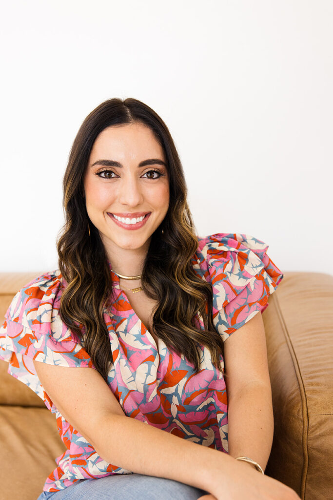 headshot photographer in plano taking photos in studio at the Lumen Room