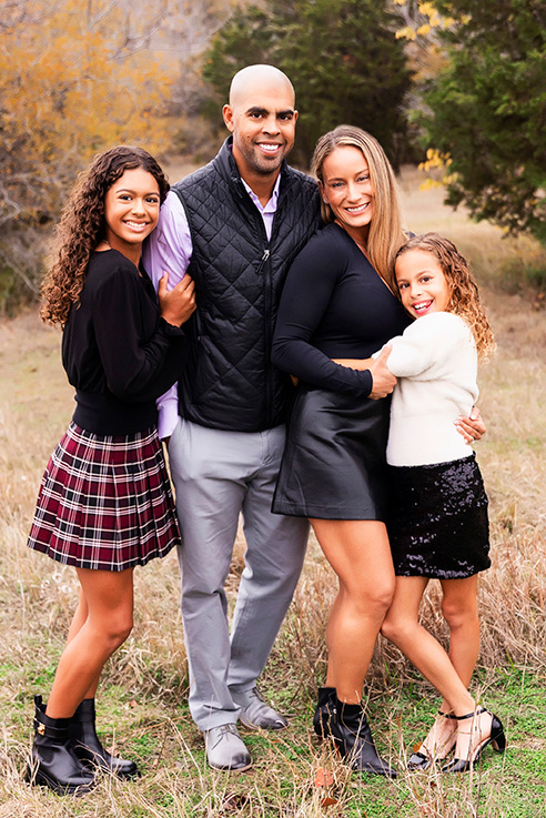 dfw family photos near me taken in Plano during golden hour