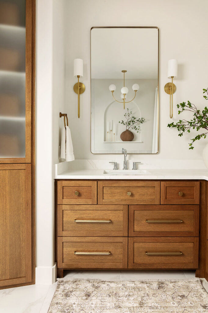 white and tan dallas interior design photography bathroom