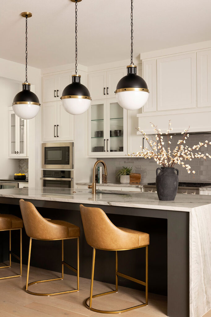 modern accents in a kitchen in Dallas