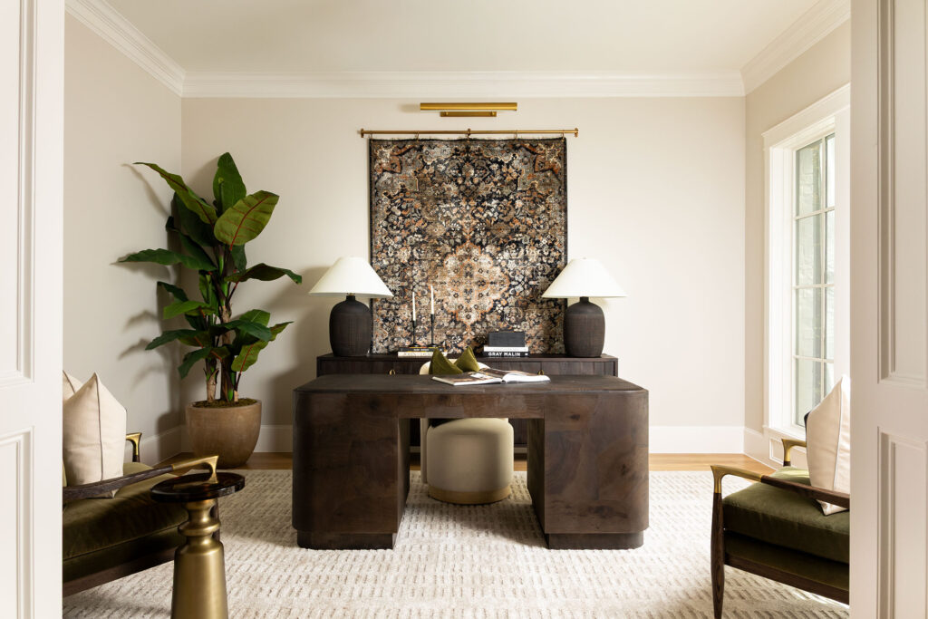 banner image dallas interior photographer office space with texture and dark wood