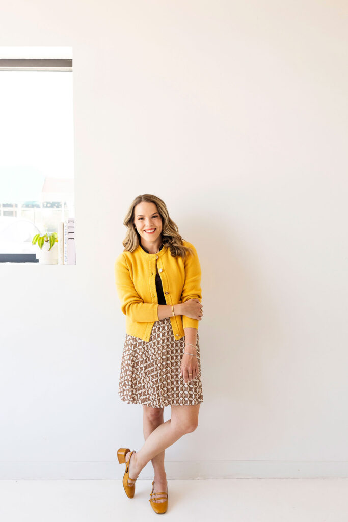 dallas branding photographer near me taking studio portraits