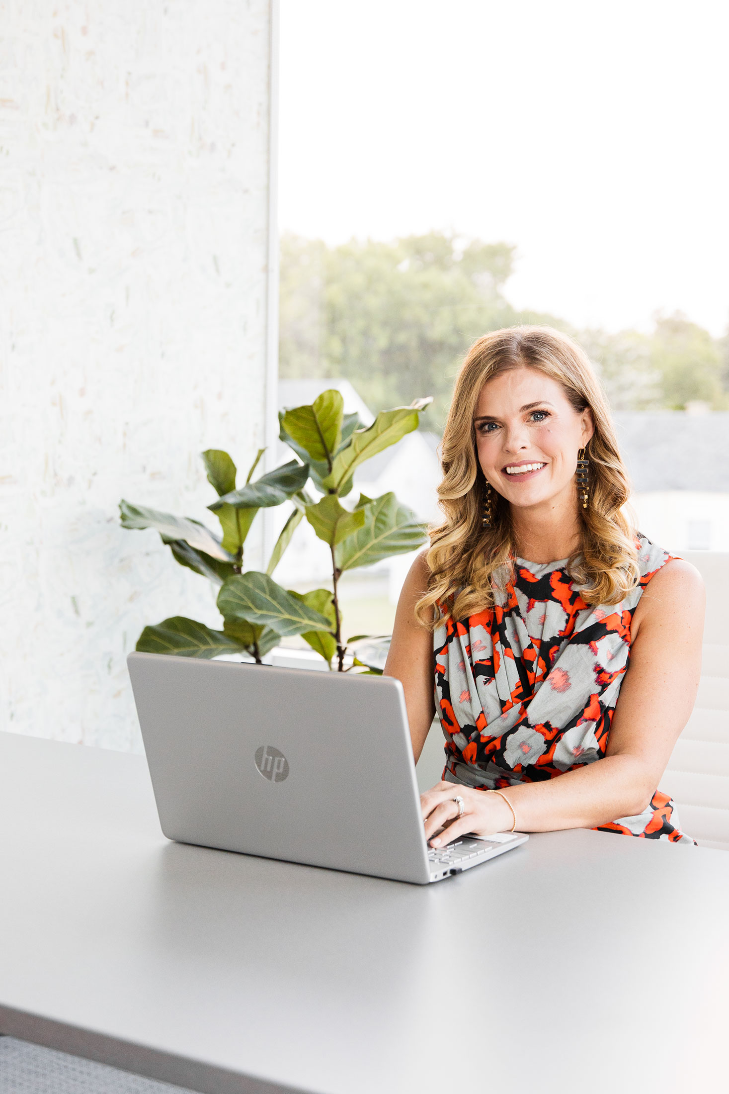 updated headshot and brand photos in office