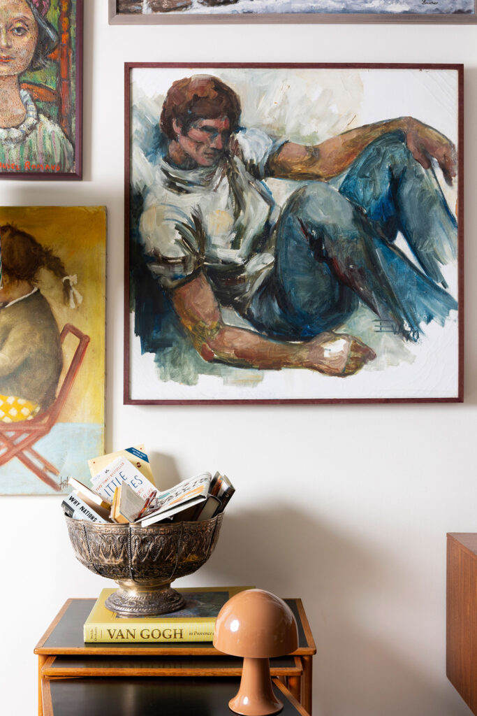 detail shot of a modern painting