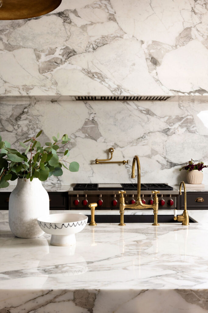 interior designer photographer dallas detail kitchen with all white marble