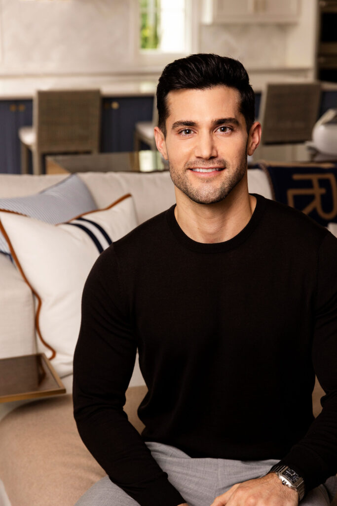 realtor updated headshot in living room