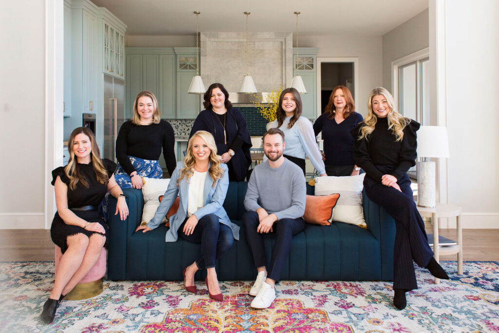 team of designers in dallas in a living room