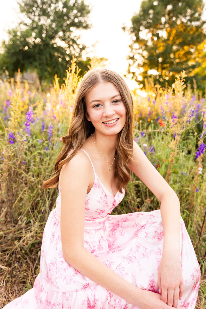 field of flowers in plano
